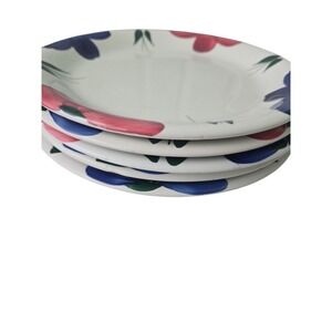 Furio Made in Italy Jewflora Set of 5 Ceramic Dinner Plates Hand Painted